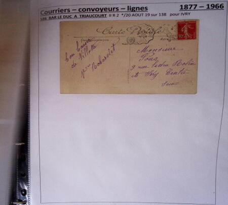 1900-1960, Collection de lettres sur les cachets de