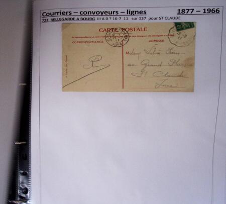1900-1960, Collection de lettres sur les cachets de