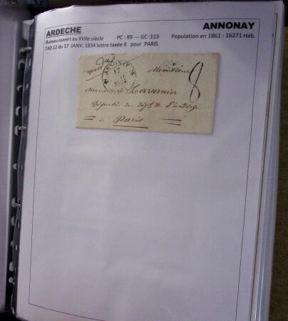 1800-2000, Collection de lettres sur le département