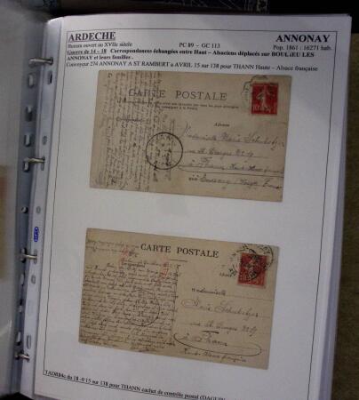 1800-2000, Collection de lettres sur le département