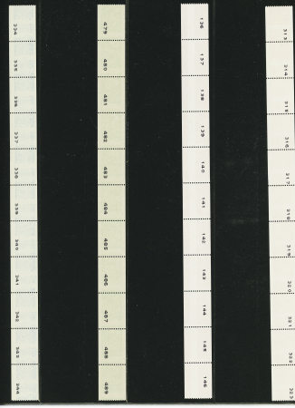 2005-2006 4 roulettes de 11 timbres avec piquage décalé