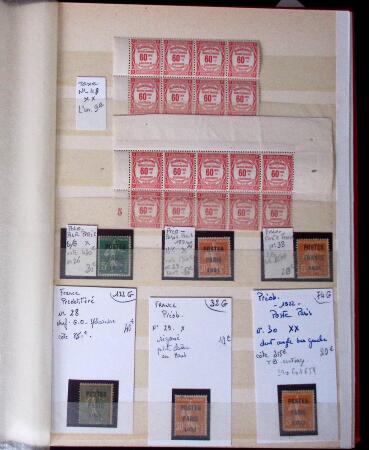 1855- 1940 Sélection de bonnes valeurs sur plaquettes