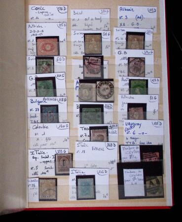 1855- 1940 Sélection de bonnes valeurs sur plaquettes