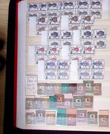 1855- 1940 Sélection de bonnes valeurs sur plaquettes