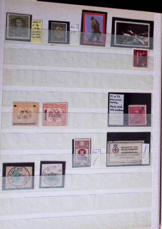 1855- 1940 Sélection de bonnes valeurs sur plaquettes