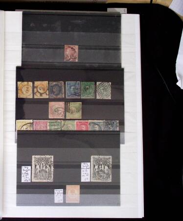 1855- 1940 Sélection de bonnes valeurs sur plaquettes