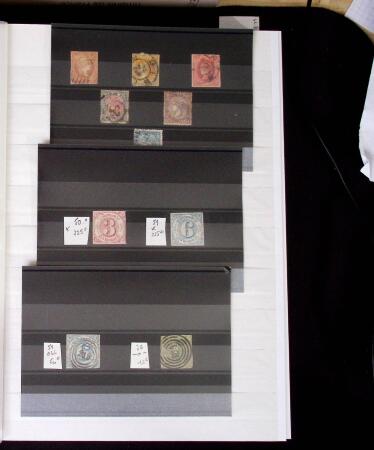 1855- 1940 Sélection de bonnes valeurs sur plaquettes