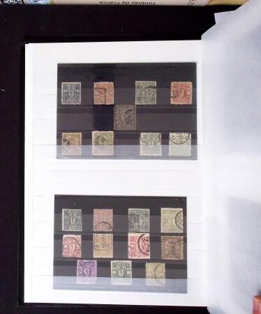 1855- 1940 Sélection de bonnes valeurs sur plaquettes