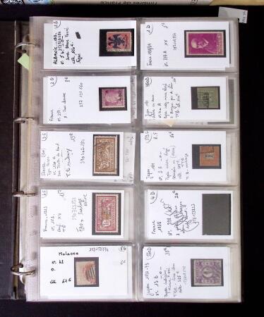 1855- 1940 Sélection de bonnes valeurs sur plaquettes