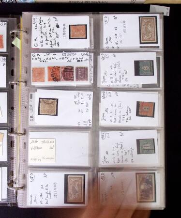 1855- 1940 Sélection de bonnes valeurs sur plaquettes