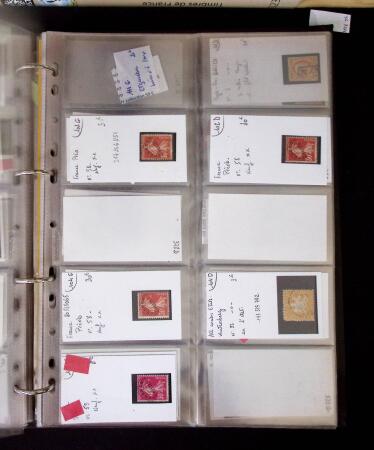 1855- 1940 Sélection de bonnes valeurs sur plaquettes
