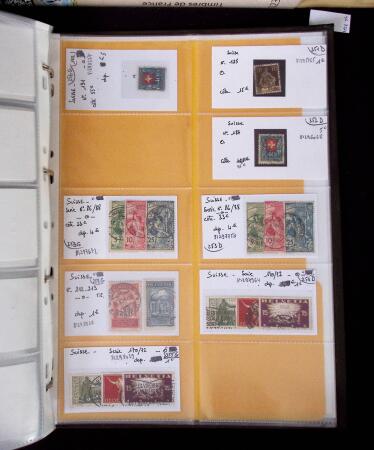 1855- 1940 Sélection de bonnes valeurs sur plaquettes