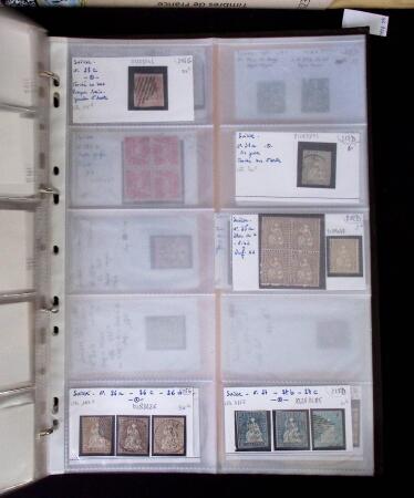 1855- 1940 Sélection de bonnes valeurs sur plaquettes