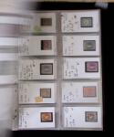 1855- 1940 Sélection de bonnes valeurs sur plaquettes