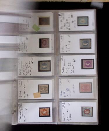 1855- 1940 Sélection de bonnes valeurs sur plaquettes