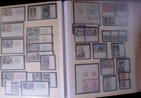 1962- 1966 Ensemble de timbres non dentelés en bord