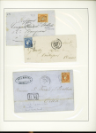 1871-1950 Ensemble de lettres avec de bonnes valeurs