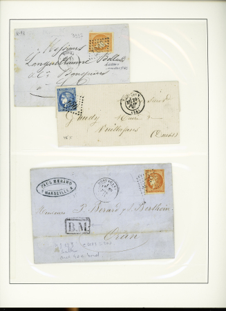 1871-1950 Ensemble de lettres avec de bonnes valeurs