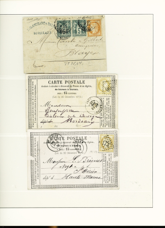 1871-1950 Ensemble de lettres avec de bonnes valeurs