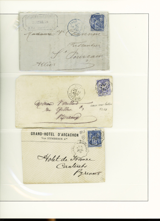 1871-1950 Ensemble de lettres avec de bonnes valeurs