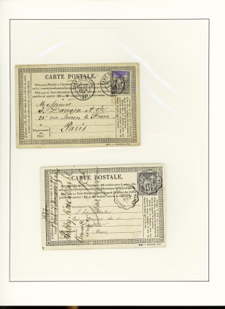 1871-1950 Ensemble de lettres avec de bonnes valeurs