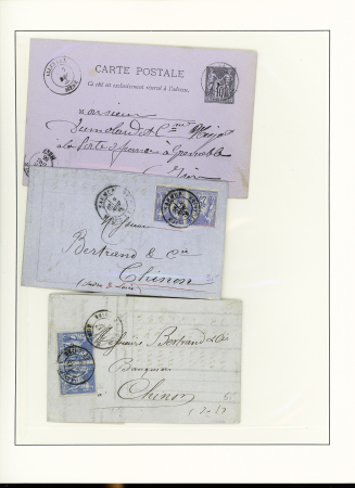 1871-1950 Ensemble de lettres avec de bonnes valeurs
