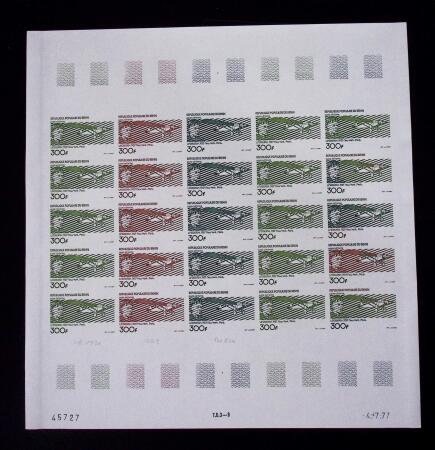 1975-1985, Petit lot de curiosités : 10 feuilles de