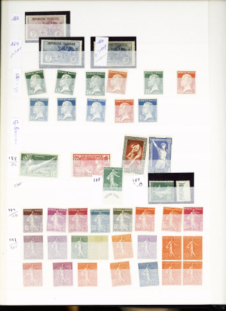 1849-1955, 2 Albums de France neuf et obl, belle rubrique