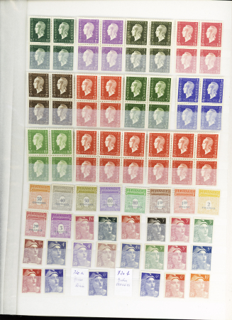 1849-1955, 2 Albums de France neuf et obl, belle rubrique