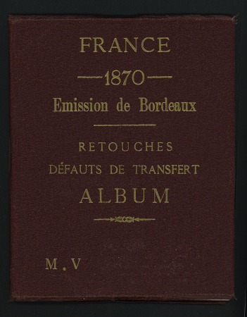1870 Petit cahier sur le N°45/46 avec retouches et
