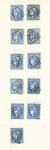 1870 Petit cahier sur le N°45/46 avec retouches et