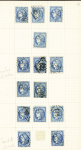 1870 Petit cahier sur le N°45/46 avec retouches et