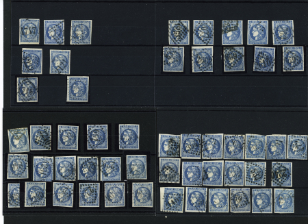 1870 Petit cahier sur le N°45/46 avec retouches et