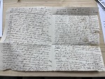 Lettre de Grèce pour Rochefort via Toulon et Bayonne, datée de la frégate La Calypso en rade de Navarin (1831) avec MP d'entrée "Pays d'outremer par Toulon" et au verso MP "Deb 16 Rochefort", ind 21, B/TB