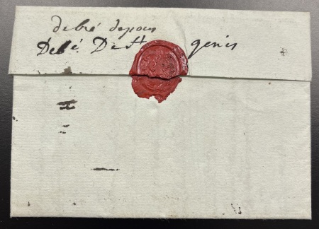 Double déboursé manuscrit "Deb de Pons" + "Deb de St Genis" (1781), ind 23, TB, Certificat Chevalier, photo