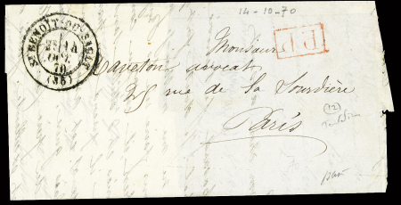 29 plis d Saint Benoist du Sault (marques postales, boites rurales, lettres affranchies). Bel ensemble