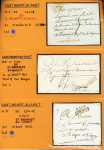 29 plis d Saint Benoist du Sault (marques postales, boites rurales, lettres affranchies). Bel ensemble