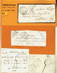 29 plis d Saint Benoist du Sault (marques postales, boites rurales, lettres affranchies). Bel ensemble