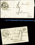 29 plis d Saint Benoist du Sault (marques postales, boites rurales, lettres affranchies). Bel ensemble