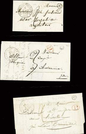 29 plis d Saint Benoist du Sault (marques postales, boites rurales, lettres affranchies). Bel ensemble