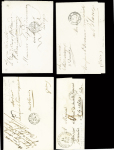 29 plis d Saint Benoist du Sault (marques postales, boites rurales, lettres affranchies). Bel ensemble