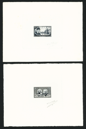N°285 et 286, 2 épreuves d'artiste noire signées