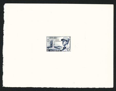 N°338 Leclerc, 1 épreuve d'artiste violette signée Raoul Serres, 