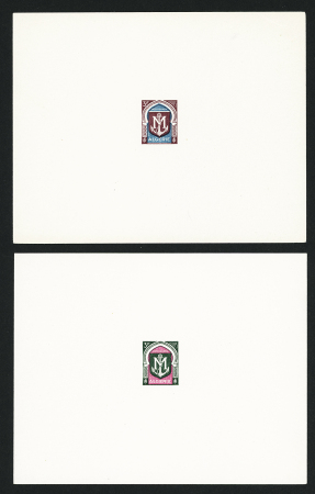 N° 337, 337B, C, E et F 6 épreuves d'artiste bicolores