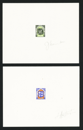 N° 337, 337B, C, E et F 6 épreuves d'artiste bicolores