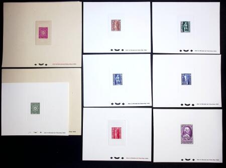 Lot de 37 épreuves de luxe (288-293, 303-306, 329-331,