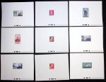 Lot de 37 épreuves de luxe (288-293, 303-306, 329-331,