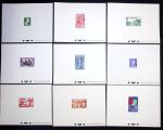 Lot de 37 épreuves de luxe (288-293, 303-306, 329-331,
