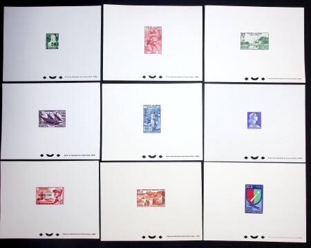 Lot de 37 épreuves de luxe (288-293, 303-306, 329-331,