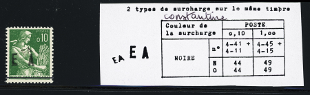 EA N°4-Constantine, moissonneuse, type 4-251B +4-11